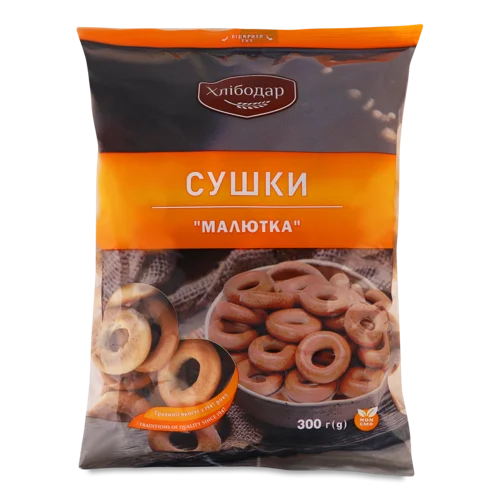 Сушки Вищого Ґатунку Малютка Хлібодар, м/у 300г