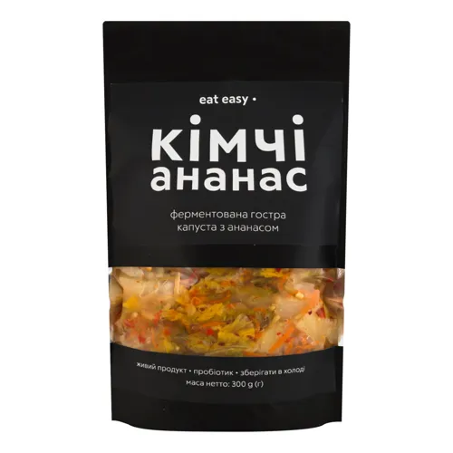 Капуста з ананасом гостра ферментована Кімчі Eat Easy д/п 300г