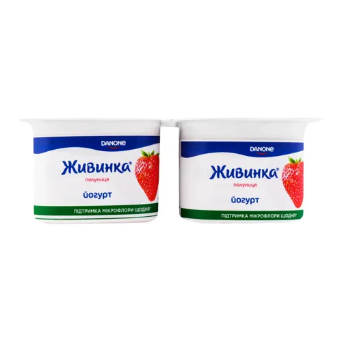 Йогурт 1.2% Полуниця Живинка ст 4х115г