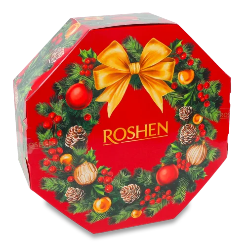 Цукерки Різдвяний Вінок Roshen к/у, 598г