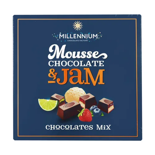 Цукерки шоколадні асорті Mousse&Jam Millennium 180г