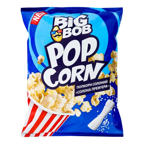Попкорн солоний Солона прем'єра Big Bob м/у 80г