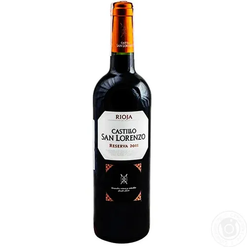 Вино Castillo San Lorenzo Reserva червоне сухе 12,5% 0,75л