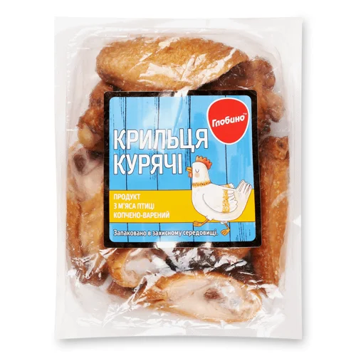 Продукт з м’яса птиці Глобино Крильця курячі к/в,кг