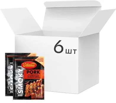 Упаковка спецій Vitana BBQ к свинині 23г х 6 шт