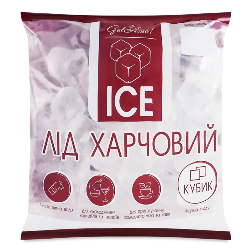 Харчовий Лід Кубик Gel’Amo В/ґ 1кг