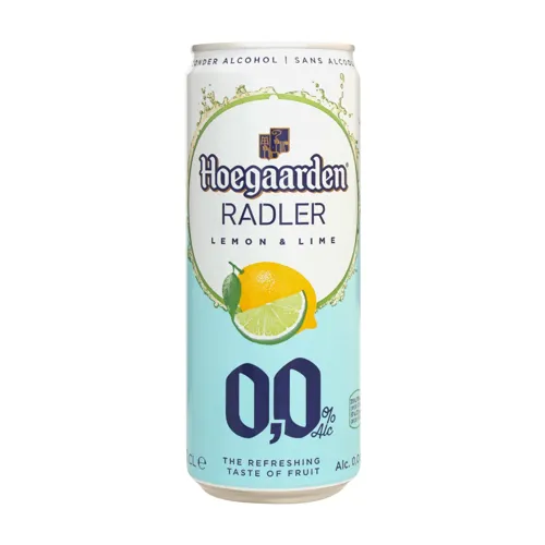 Пиво 330мл 0% Hoegaarden Lemon&Lime ж/б