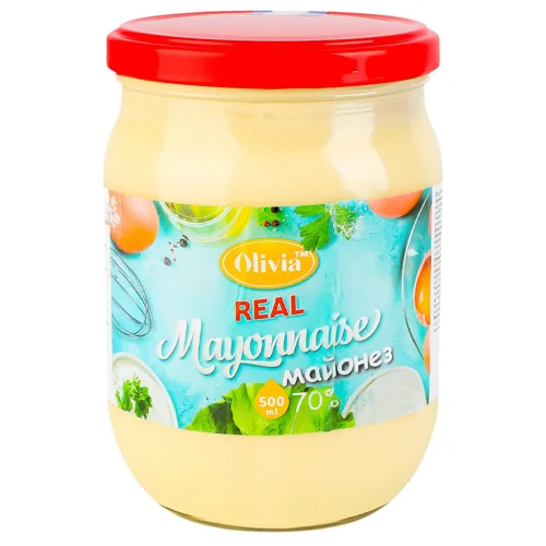 Майонез Olivia Real Mayonnaise 70% 500мл