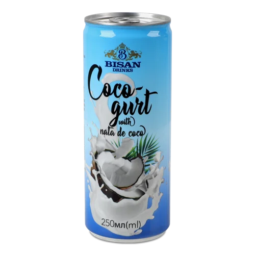 Напій Кокосовий Nata De Coco В/ґ Bisan Drinks, З/б 250мл