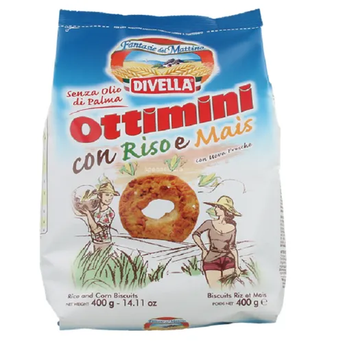 Печиво Divella Ottimini Riso E Mais, 400г