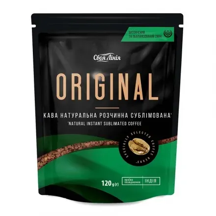 Кава 120г Своя Лінія ORIGINAL розчинна сублімована м/уп