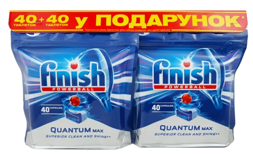Засіб Для Посудомийних Машин Finish Quantum 2*728г