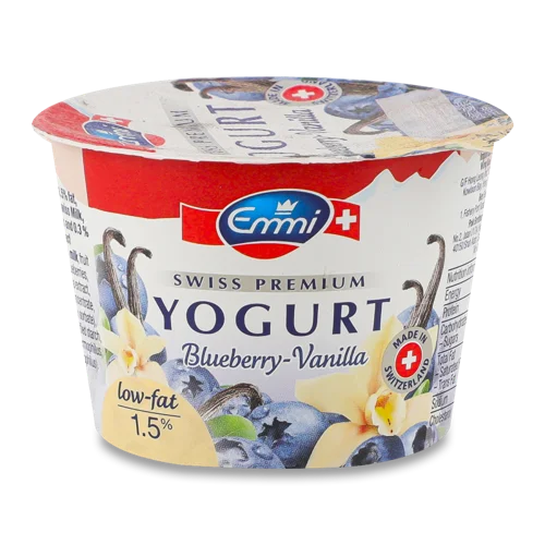 Йогурт Ваніль-Лохина Emmi, 1.5%, в/ґ, 100г