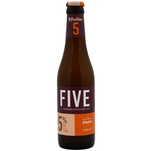Пиво St-Feuillien Five світле фільтроване 5% 0,33л