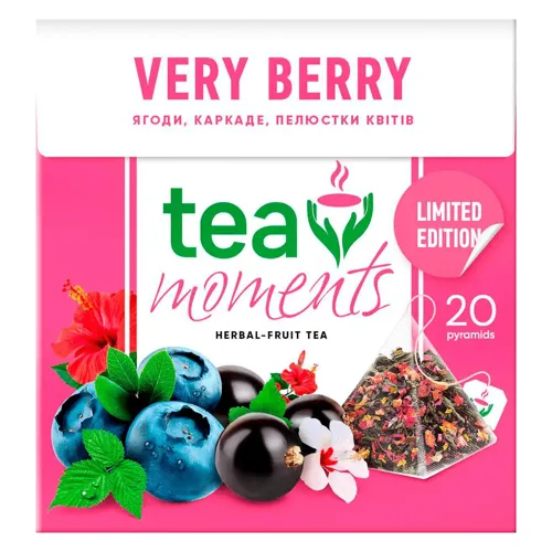 Чай фруктово-трав'яний Very Berry Tea Moments 20*1,7г