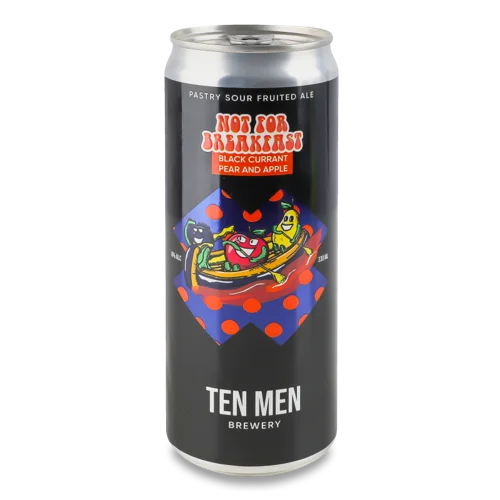 Пиво Нефільтроване Напівтемне 6% Black Currant&Pear&Apple, 330мл, з/б