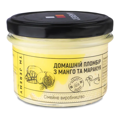 Морозиво 9.2% З Манго Та Маракуєю, Домашній Пломбір, в/ґ, 140г