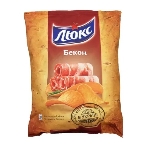 Чіпси картопляні Бекон Люкс м/у 133г