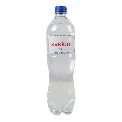Вода Питна Артезіанська Сильногазована Avalon, п/пл 0.75л