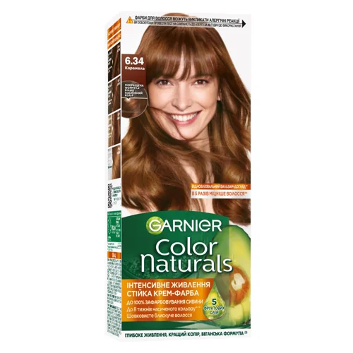 Фарба для волосся Garnier Color Naturals 6.34 Карамель