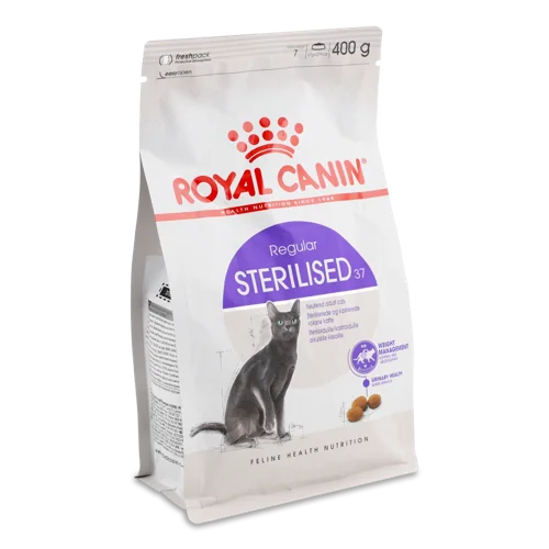 Корм сухий повнораціонний для стерилізованих котів, 1-7 років, Sterilised 37, Royal Canin, 400 г