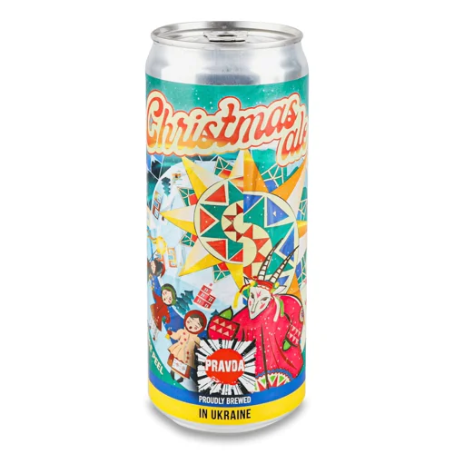 Пиво Правда Christmas Ale темне нефільтроване з/б,0,33л