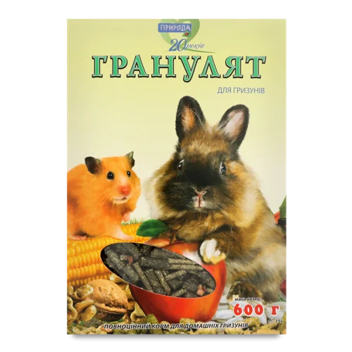 Корм Для Гризунів Гранулят Природа, В/ґ, 600г