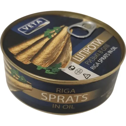 Шпроти Вета Трейдінг Ризькі в олії 240г
