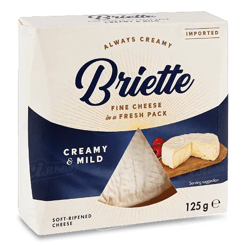 Сир Briette Creamy&Buttery Red 60%, 125г