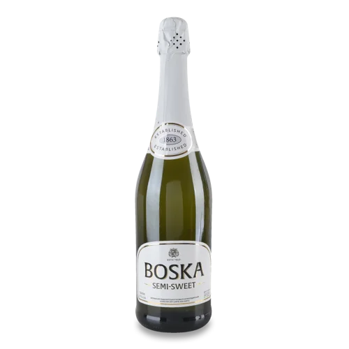 Винний Напій Білий Напівсолодкий Газований, 5-8.5% в/ґ, c/б 0.75л