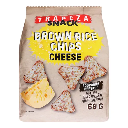 Чіпси рисові «Cheese Trapeza» м/у 60г