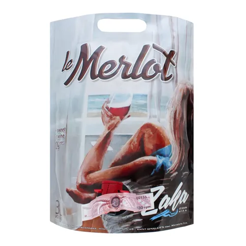 Вино 3л 10.5% червоне напівсолодке Merlot Cotnar д/п