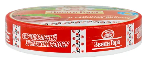 Сир плавлений 45% порційний зі смаком бекону Звени Гора