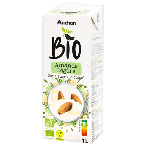 Напій органічний Auchan Bio мигдальний без цукру 1л