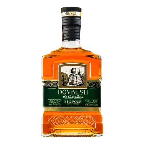 Коньяк Dovbush з Карпат, Велика четвірка, 4 роки, 40%, 250мл