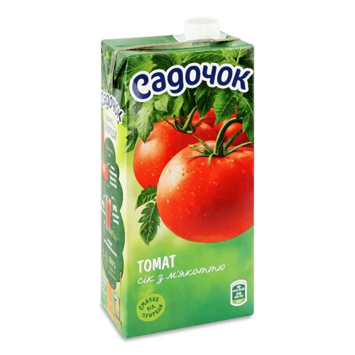Сік Садочок томатний з м`якоттю,0,95л