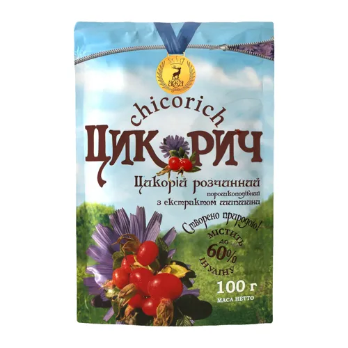 Цикорій розчинний з екстрактом шипшини Цикорич 100г