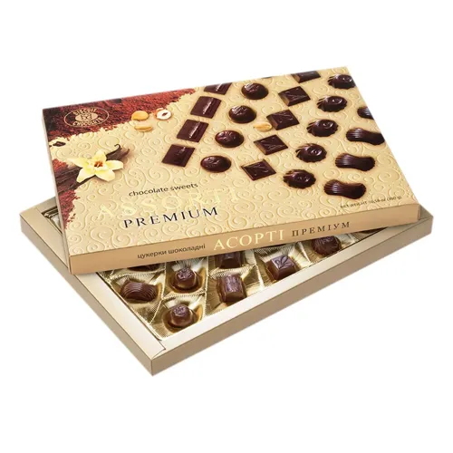 Цукерки Бісквіт-Шоколад Assorti Premium шоколадні 300г