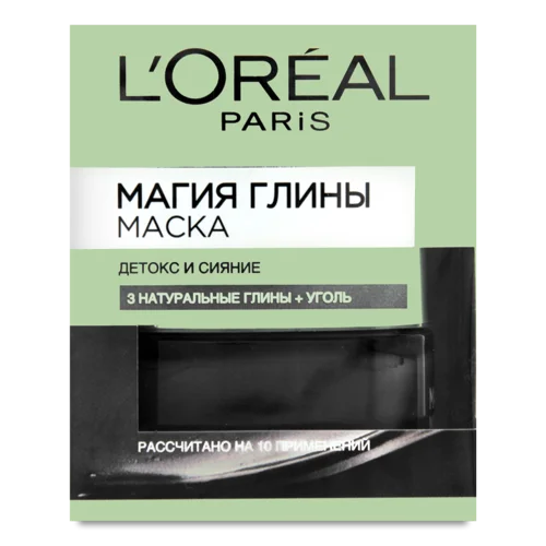 Маска для Обличчя Детокс та Сяйво Магія Глини L'Oreal Paris 50мл