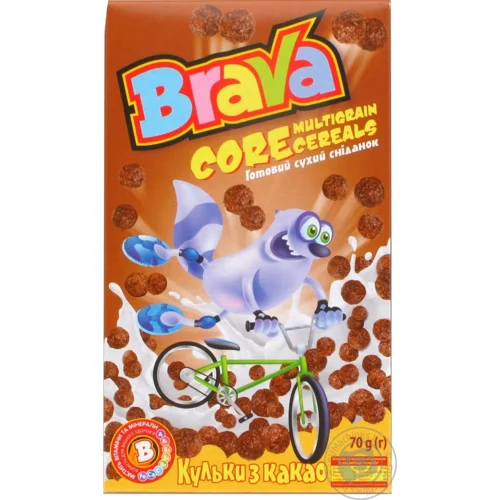 Сніданки сухі Brava кульки з какао 70г