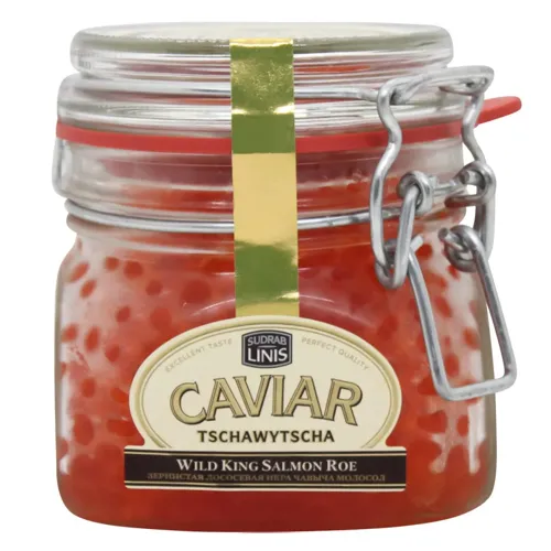 Ікра лосося Sudrablinis Wild King Преміум 300г