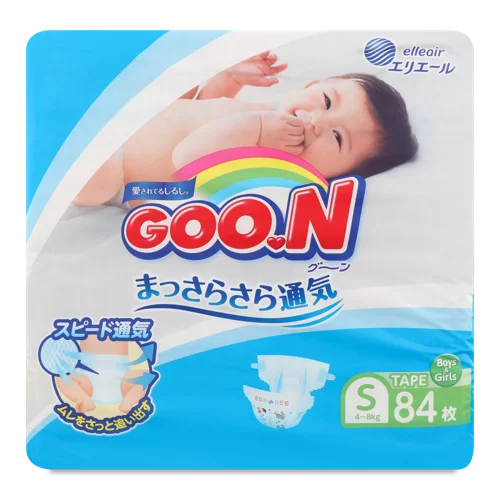 Дитячі Підгузки Гігієнічні Goo.N, 4-8 кг, 84 шт, в/ґ