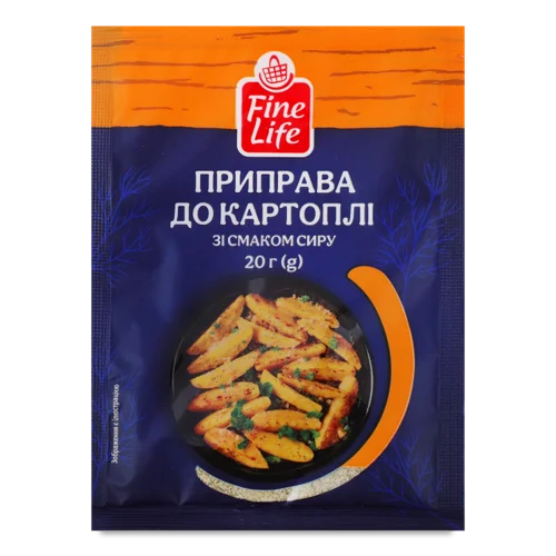 Приправа До Картоплі Зі Смаком Сиру Fine Life, м/у 20г