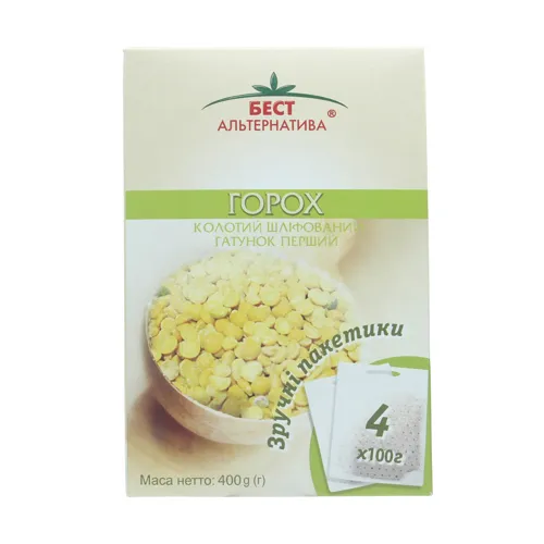 Горох колотий Best Alternativa к/у 4х100г