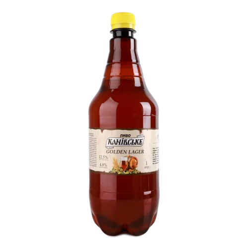 Пиво Нефільтроване Непастеризоване Golden Lager, 4.8% в/ґ, п/пл, 1л
