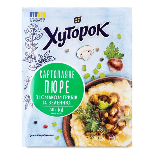 Пюре Картопляне З Грибами Та Зеленню, В/ґ, 30г