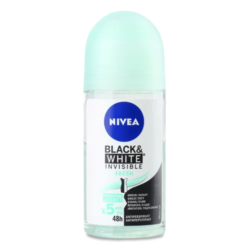 Антиперспірант Nivea Fresh Black&White Invisible, 50 мл