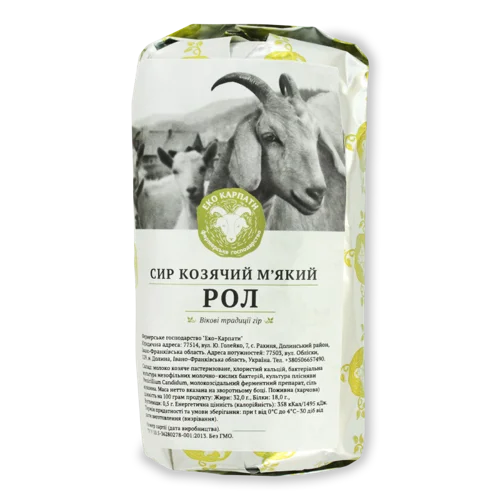 Сир М'який Козячий 32% Ролл Еко Карпати, кг