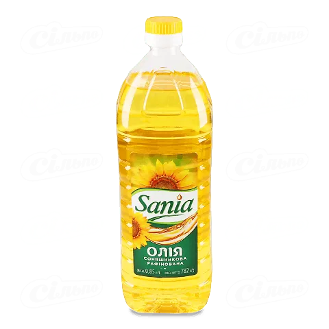 Олія соняшникова Sania рафінована, 850мл