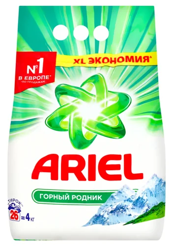 Пральний Порошок Ariel Automat Гірське джерело, 4кг